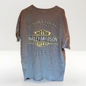 Harley Davidson T Shirt Mens XL Sonoma County Cotati, CA Biker Y2k Grunge